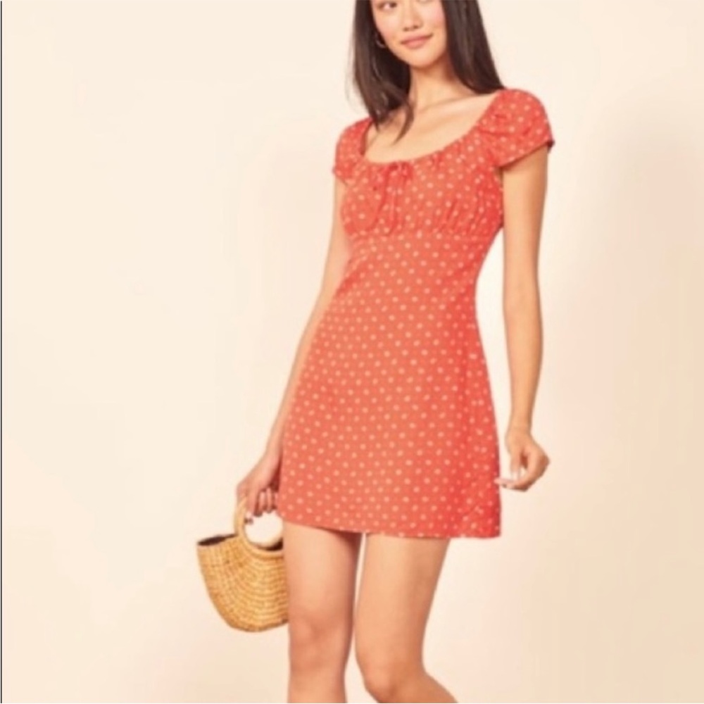 NWT. Reformation dress, Maison Hola size L (fits size 8).